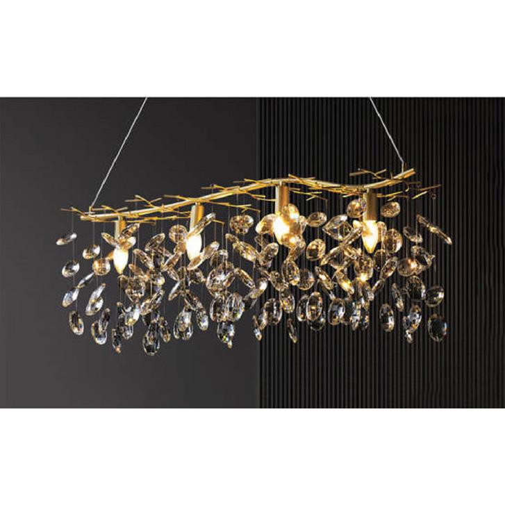 Đèn thả pha lê Andora ĐT-6662/1000 REC L1000 x H450 +900 E14 x 4