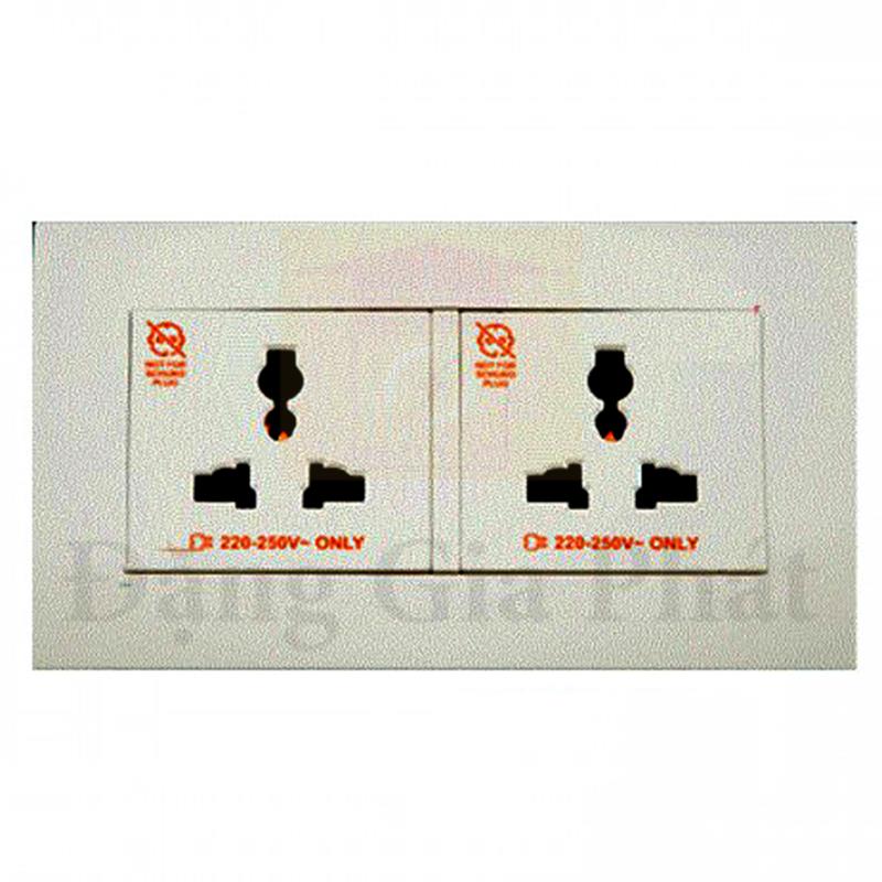 Bộ ổ cắm đôi đa năng 13A