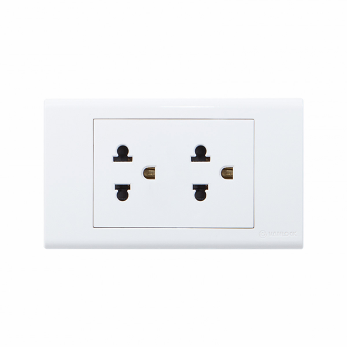 2 ổ cắm 3 chấu 16A