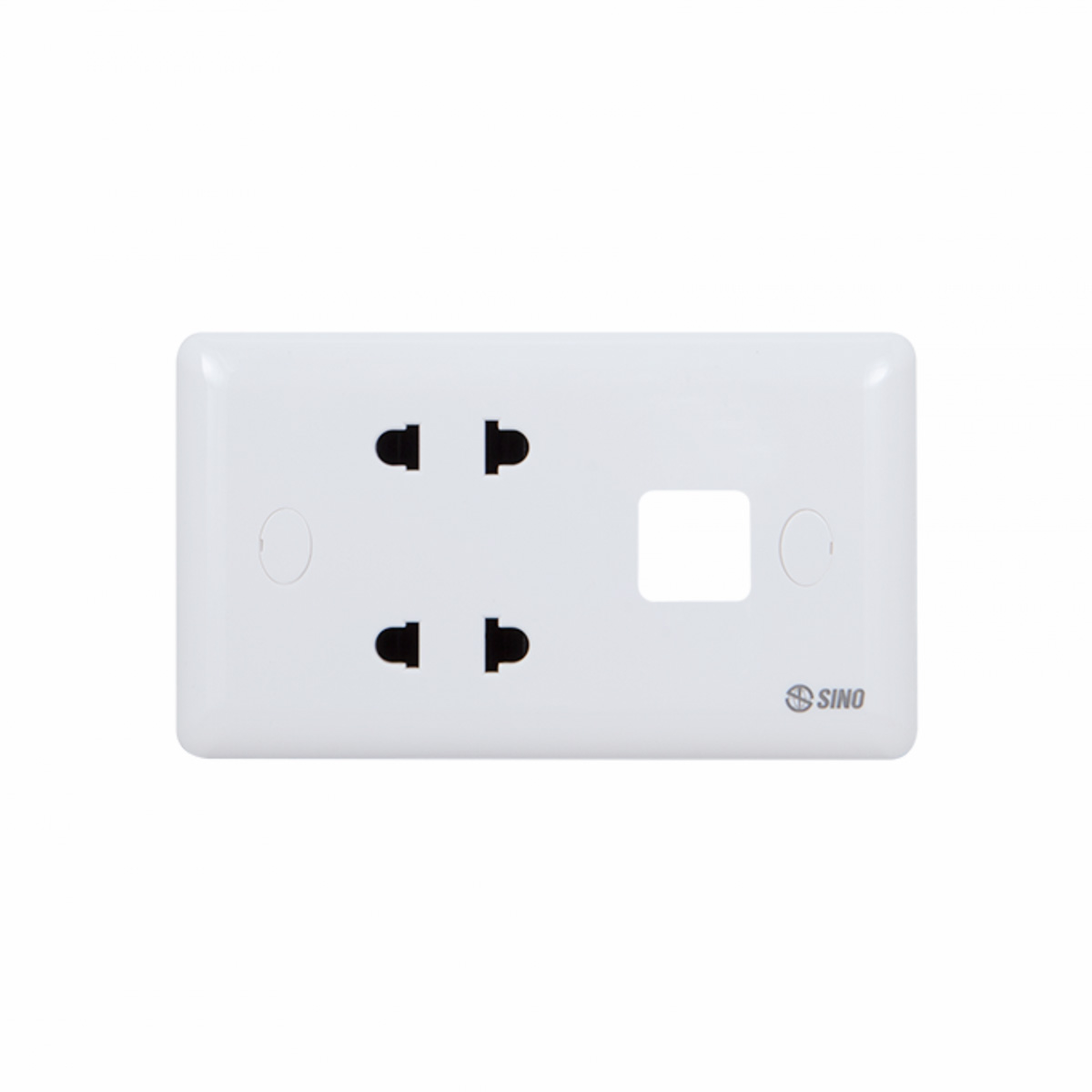2 Ổ cắm 2 chấu 16A với 2 lỗ