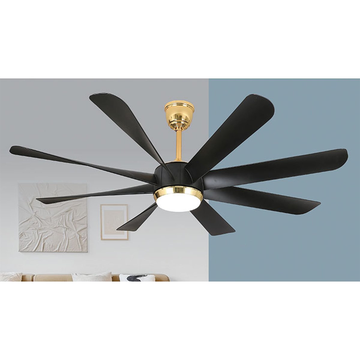 Quạt trần đèn Sano 8 cánh Q 10196/60 in