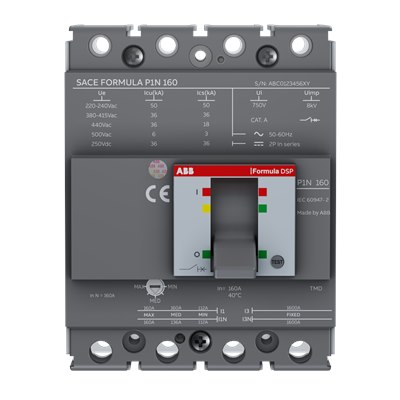 MCCB ABB 4P Formula DSP 36kA 16A