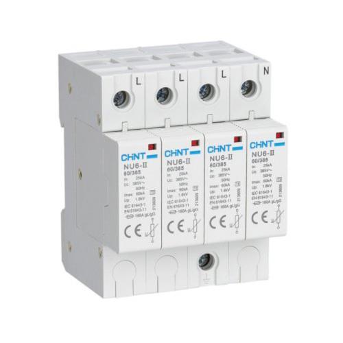 Thiết bị chống sét lan truyền CHINT NU6-II G 65kA/440V 3P+N