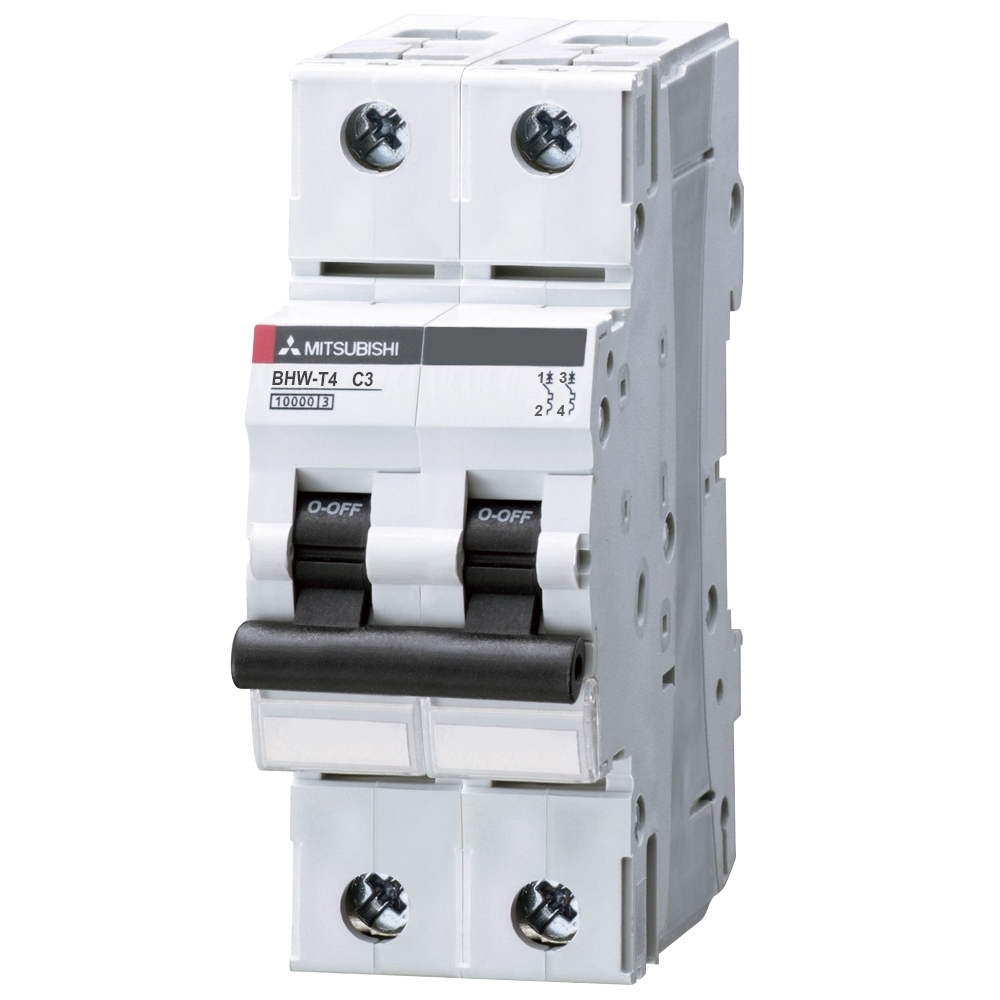 MCB 2P 4.5kA BHW-T4 Mitsubishi