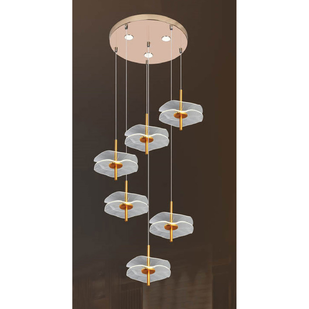 Đèn thả pha lê Andora Ø350*H1200 - LED 3000K