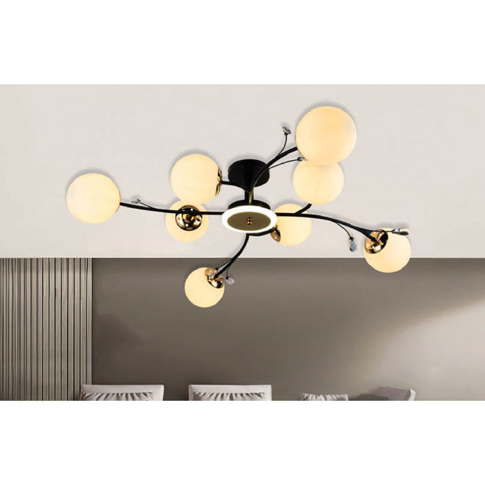 Đèn thả trang trí Andora Ø1000 x H200 - E27*8 + LED 6000K