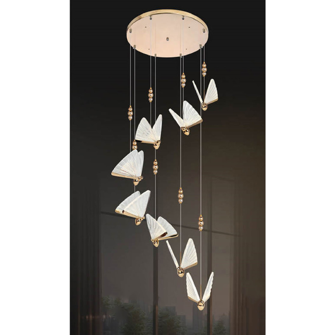 Đèn thả pha lê Andora Ø500*H1800 - LED 3 CĐ