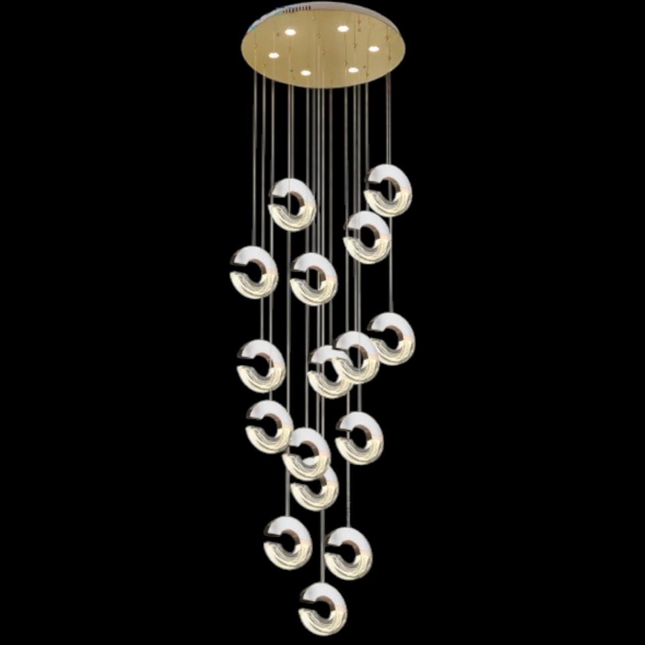 Đèn treo trang trí Slister Ø600*H3000mm - LED 66W - 3 CĐ
