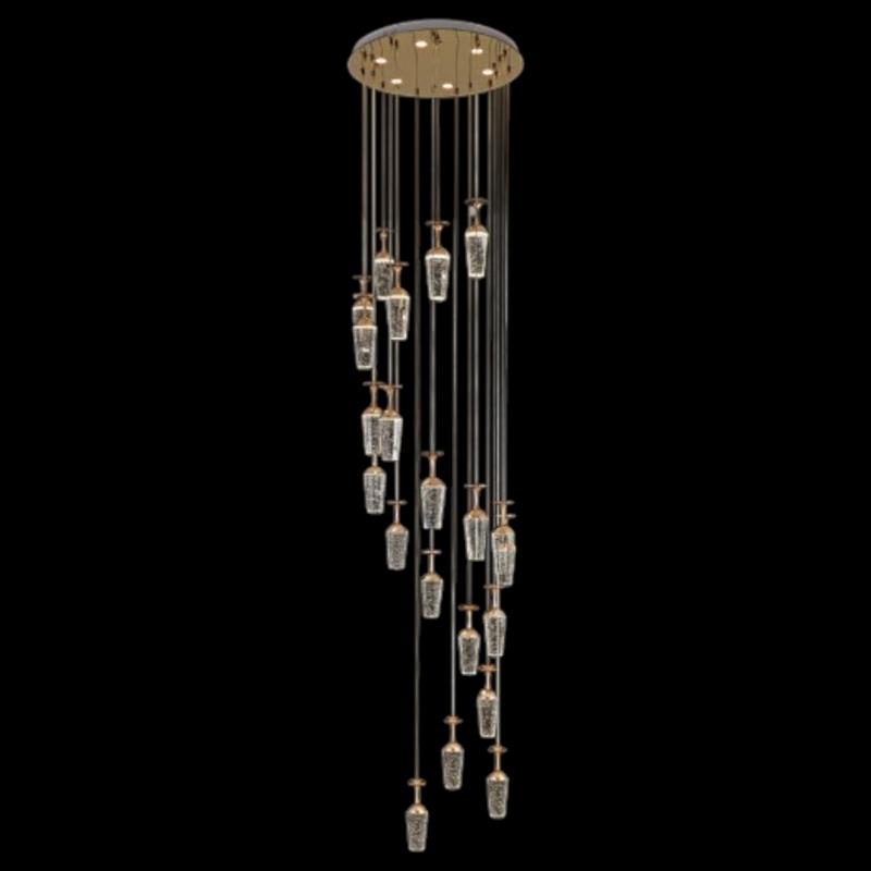 Đèn treo pha lê Slister Ø600*H3000mm - LED 81W - 3 CĐ