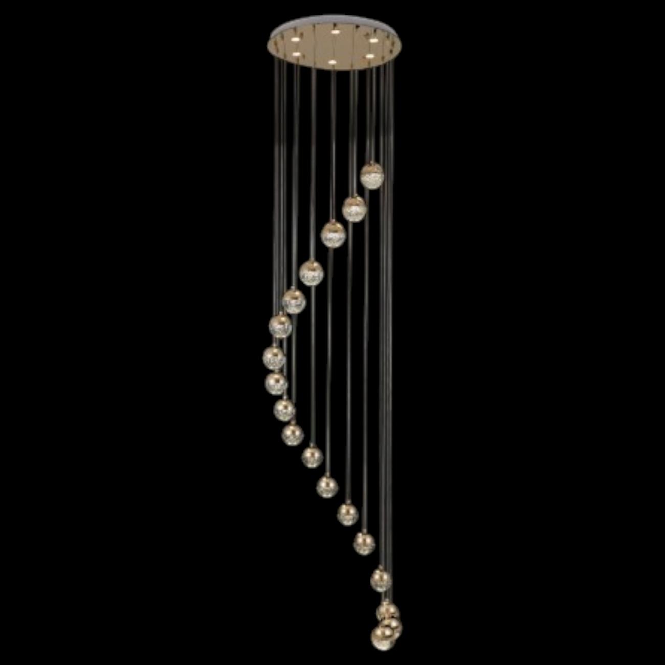 Đèn treo pha lê Slister Ø600*H3000mm - LED 72W - 3 CĐ