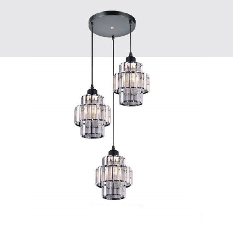 Đèn thả bàn ăn Andora đế tròn Ø250*H1000 - E27*3