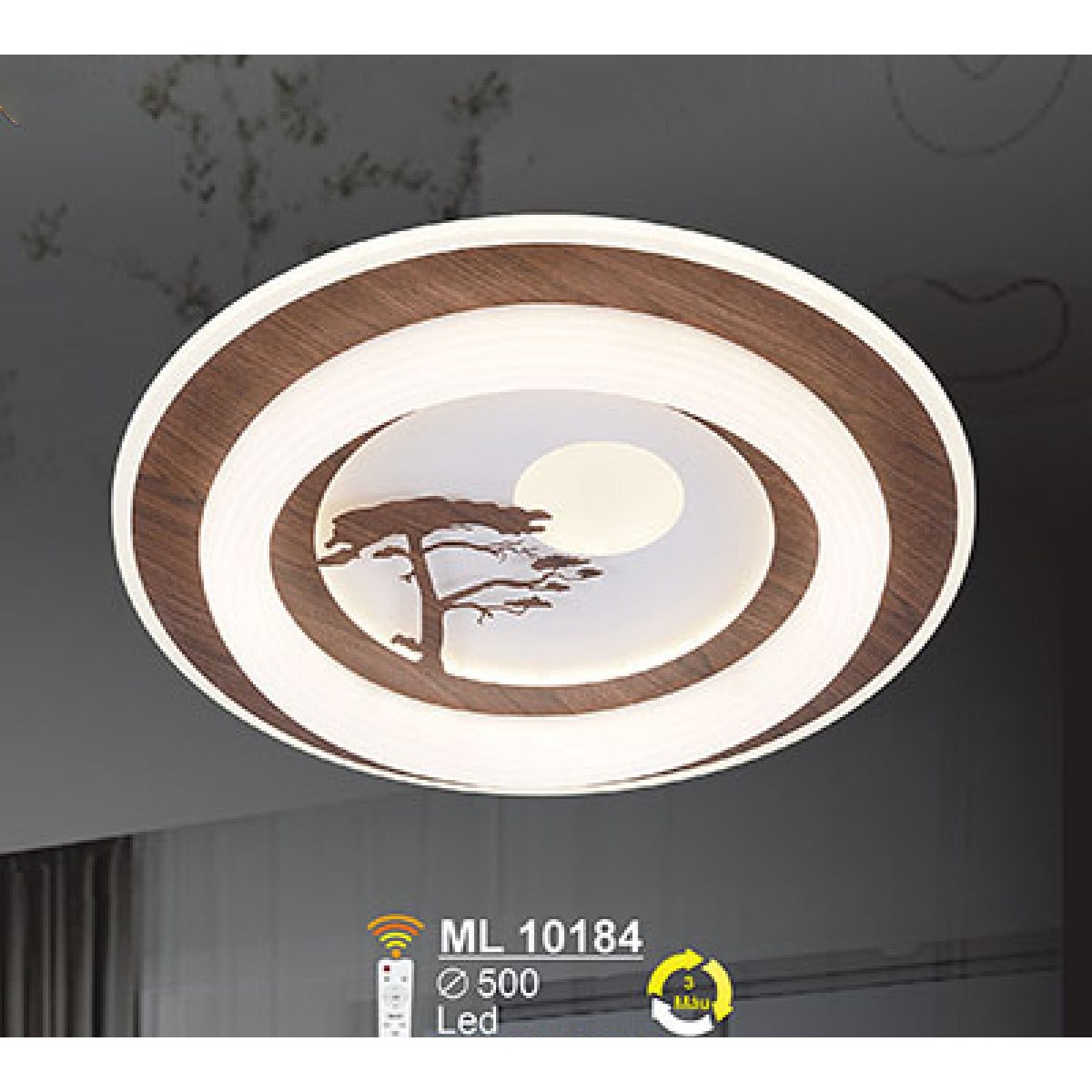 Đèn mâm ốp trần Led SANO ML10184 Ø500