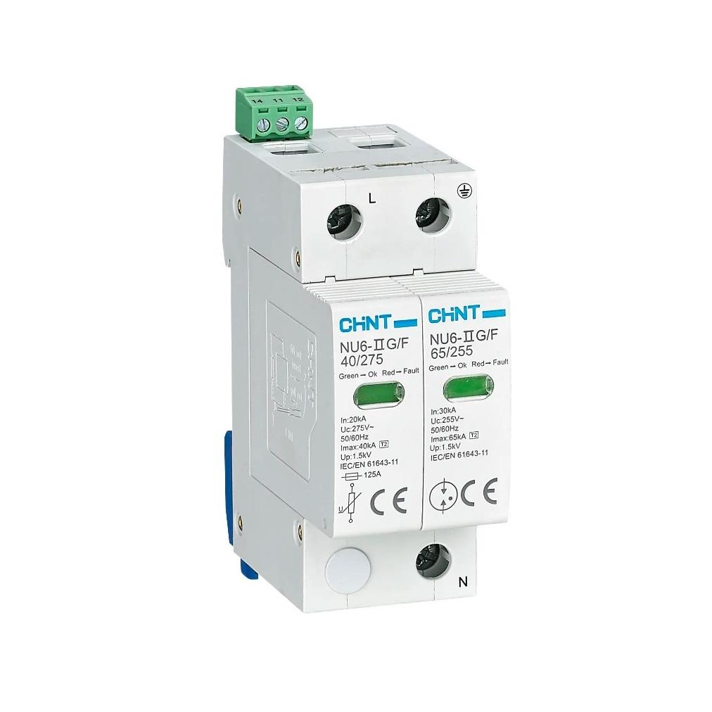 Thiết bị chống sét lan truyền CHINT NU6-IIG/F 40kA/440V
