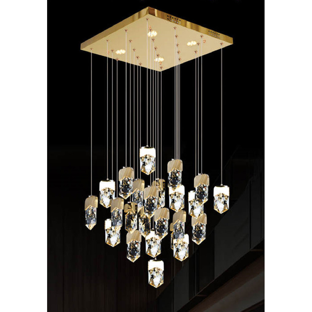 Đèn thả pha lê Andora Ø500*H900 - LED 3000K + Remote