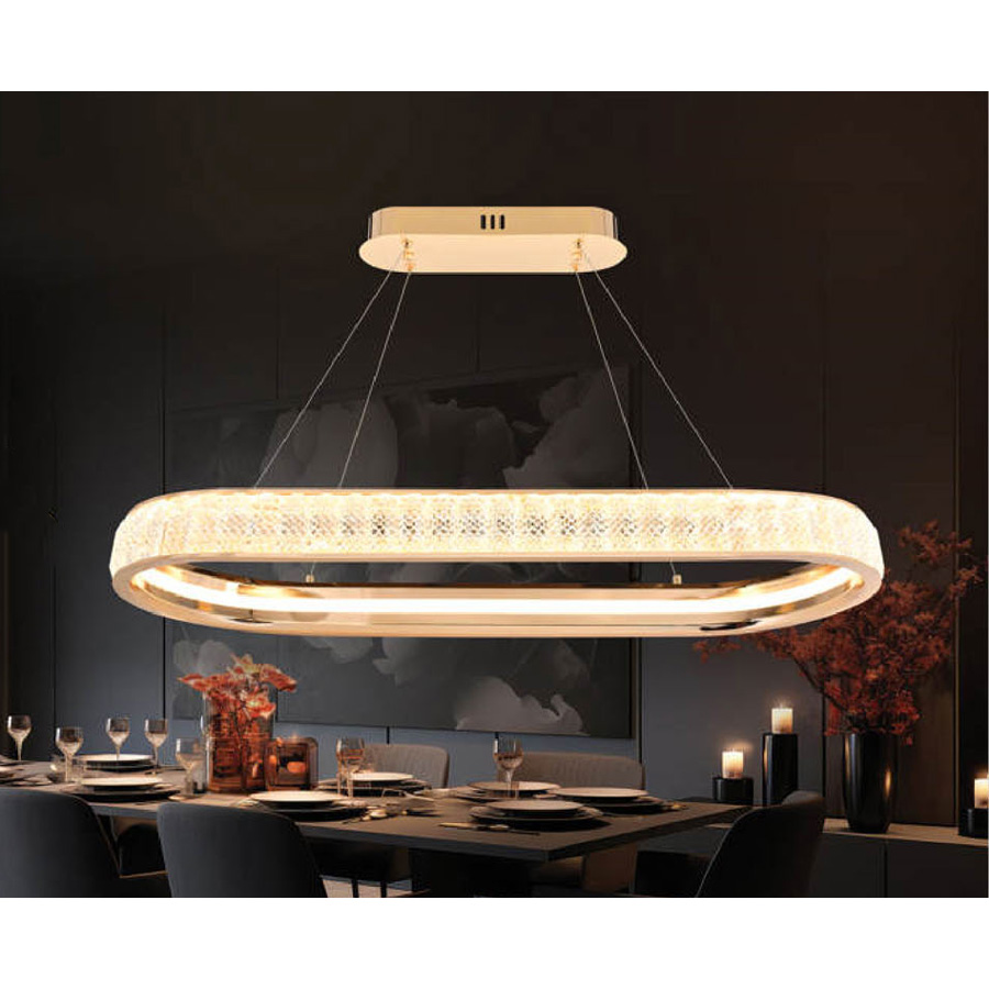 Đèn thả pha lê Andora L900*W330 (Dây 1.3m) - LED 3 CĐ