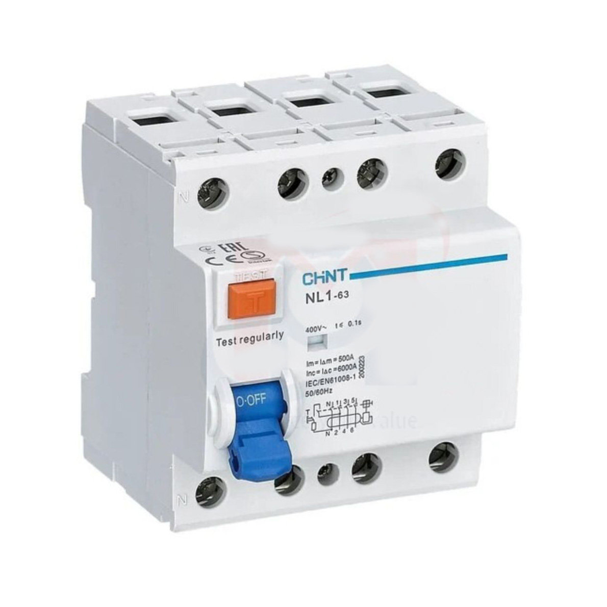 RCCB CHINT NL1-63 4P AC 6kA