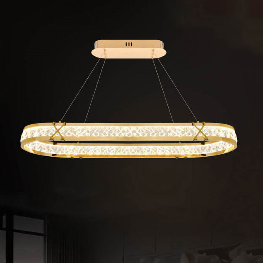 Đèn thả pha lê Andora L900*W300 (Dây 1.3m) - LED 3 CĐ