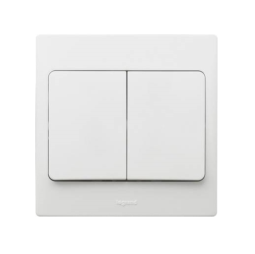 Công tắc đôi 1 chiều Mallia – 281002