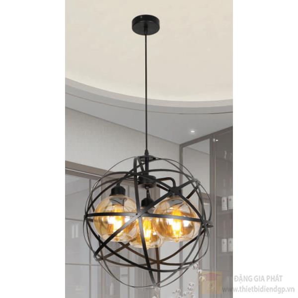 Đèn treo trần đế tròn trang trí Slister Ø400*H1000mm - E27*3