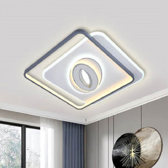 Đèn mâm Led Andora vuông Ø500 - LED 80W*2 - 3 chế độ + Remote