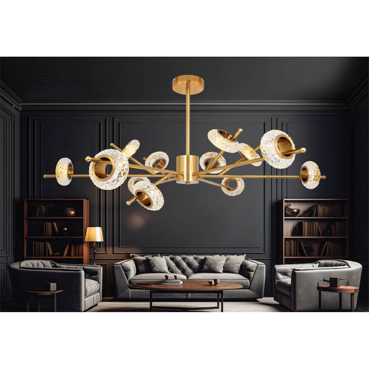 Đèn thả trang trí Andora Ø900*H500 - LED 3 CĐ