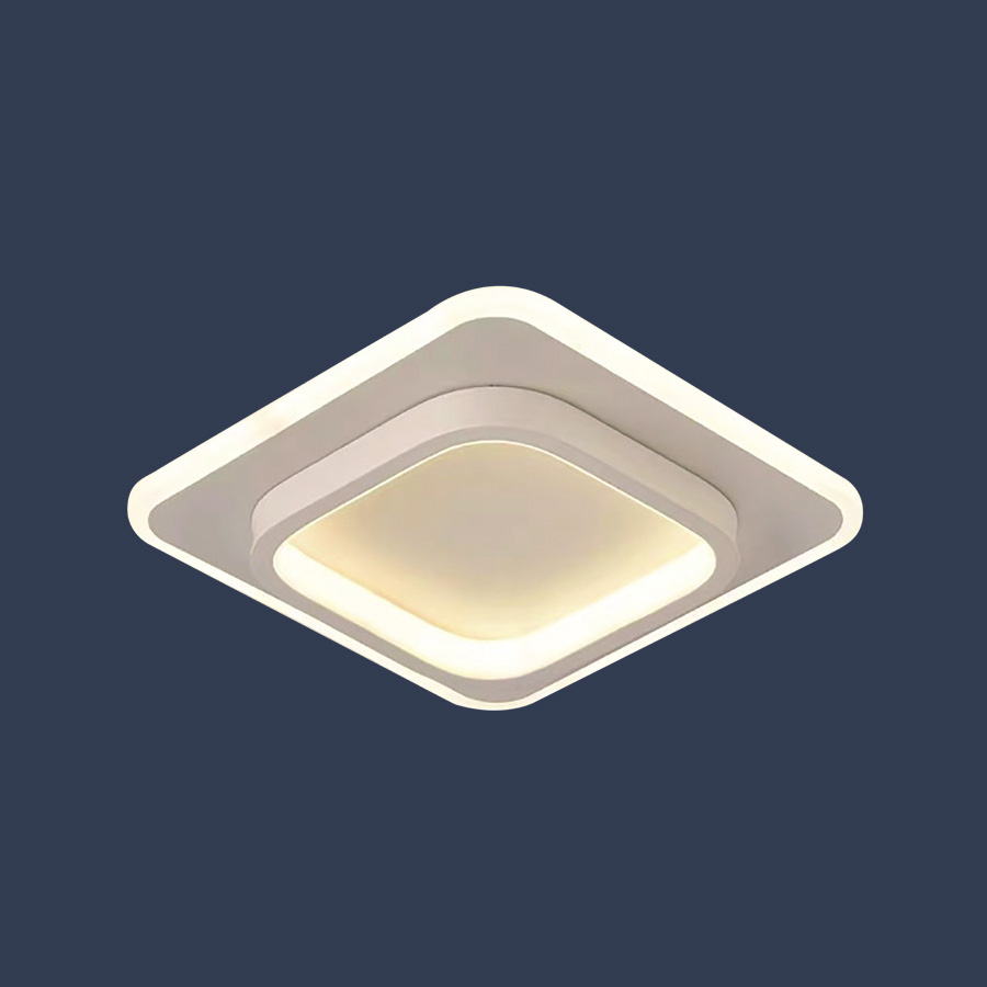 Đèn ốp trần vuông Klasse 24x24x6cm LED 3 màu