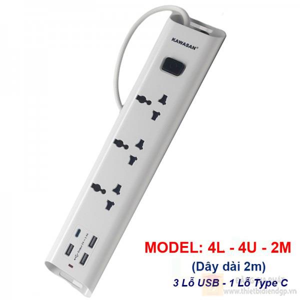 Ổ Cắm Điện Dân Dụng Kawasan 2M4U