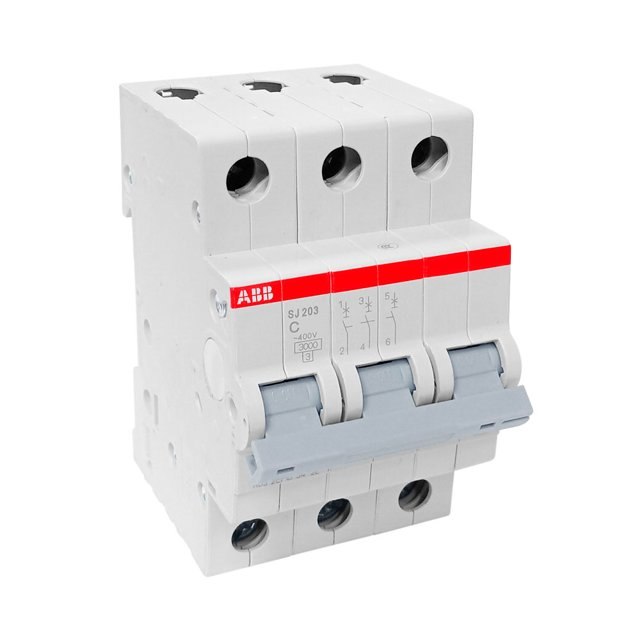 Cầu dao tự động MCB 3P ABB SJ203-C6 6kA