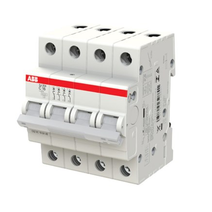 Cầu dao tự động MCB ABB 4P SJ204-C6 6kA