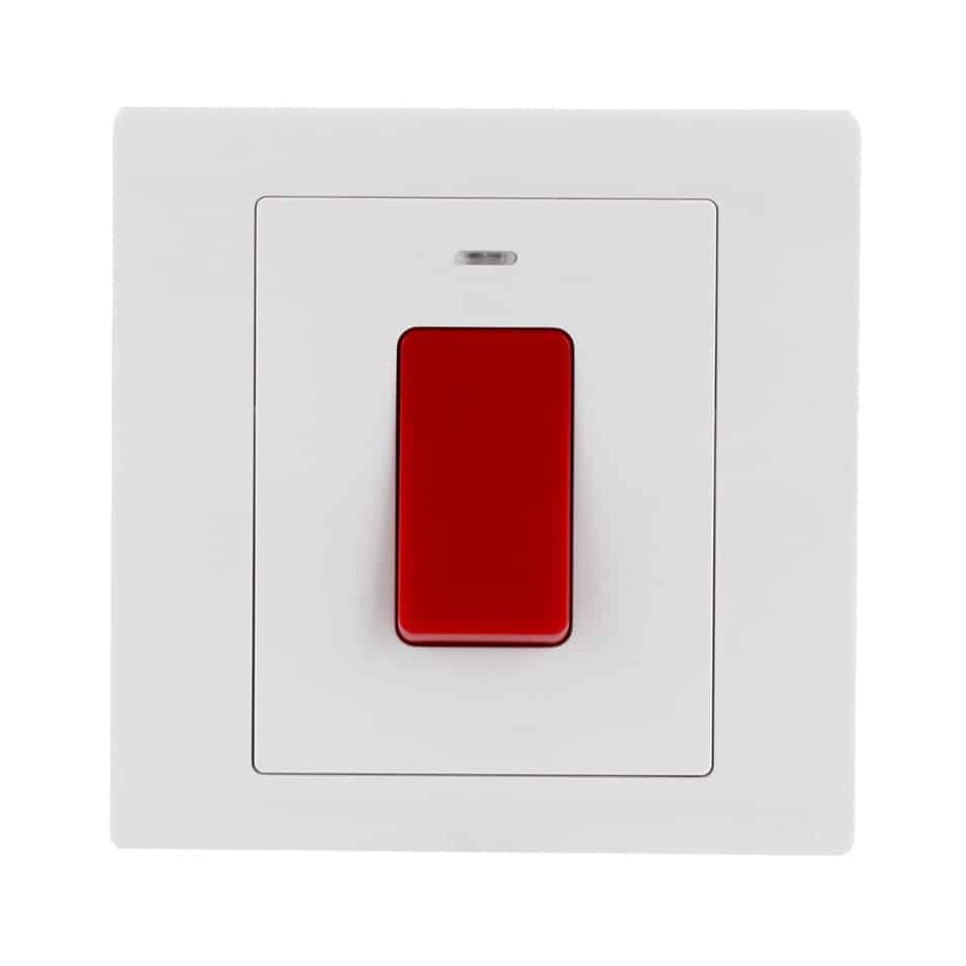Bộ công tắc 2 cực ABB Inora BL176 32A có đèn báo Neon