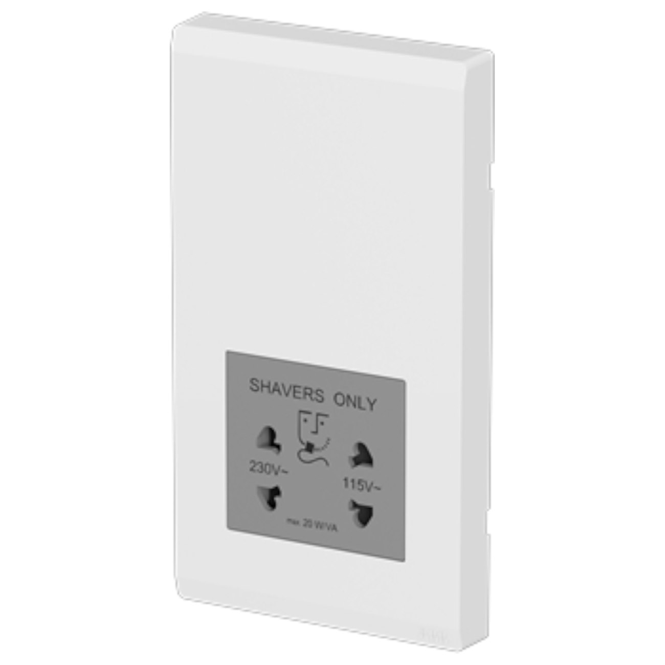 Bộ ổ cắm dao cạo râu ABB Inora BL401