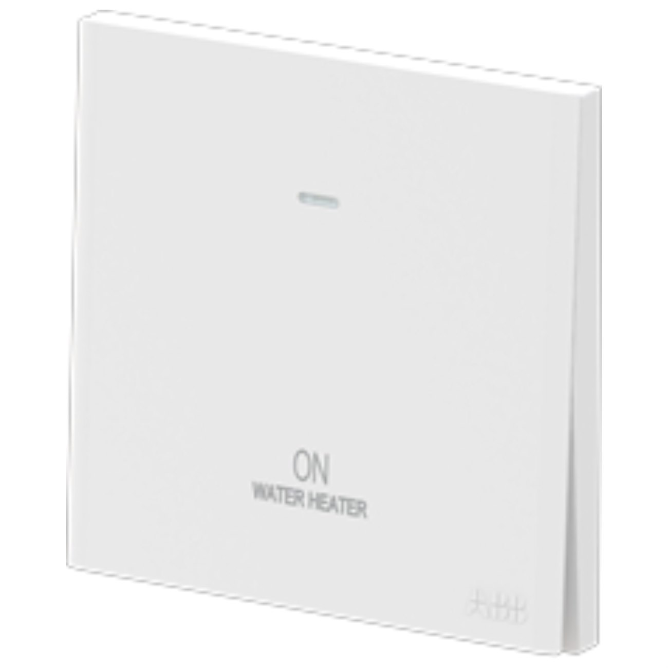 Công tắc máy nước nóng ABB Framia BC171WH 2 cực 20AX, có đèn LED, marked "Water Heater"