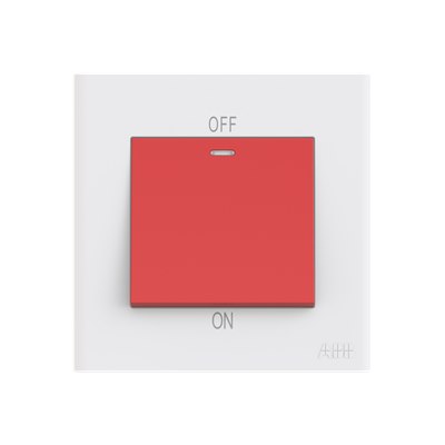 Công tắc 2 cực ABB Framia BC176 32A, có đèn báo Neon