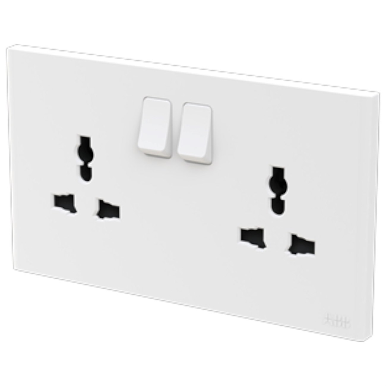 Bộ ổ cắm đa năng đôi ABB Framia BC253 16A kèm công tắc