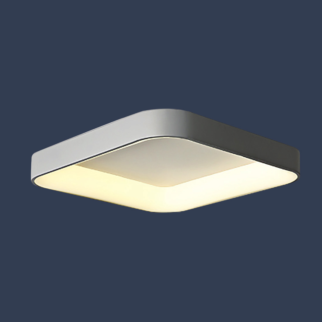 Đèn ốp trần vuông Klasse 45x45x8cm LED 3 màu