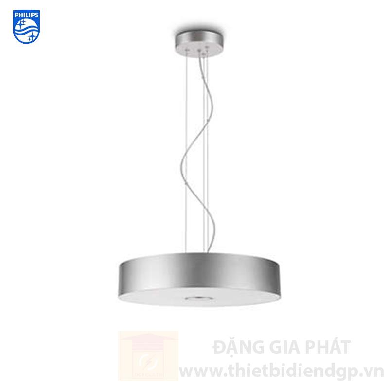Đèn thả trang trí EUROLIGHT màu bạc, trắng 54W