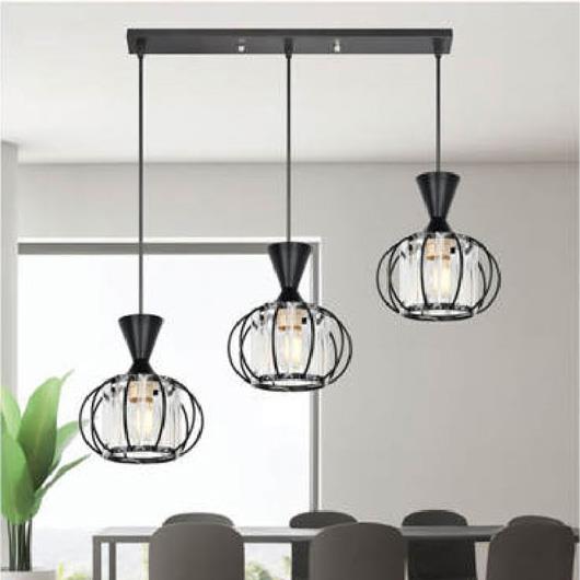 Đèn thả bàn ăn Andora đế dài L500*H1000 - E27*3