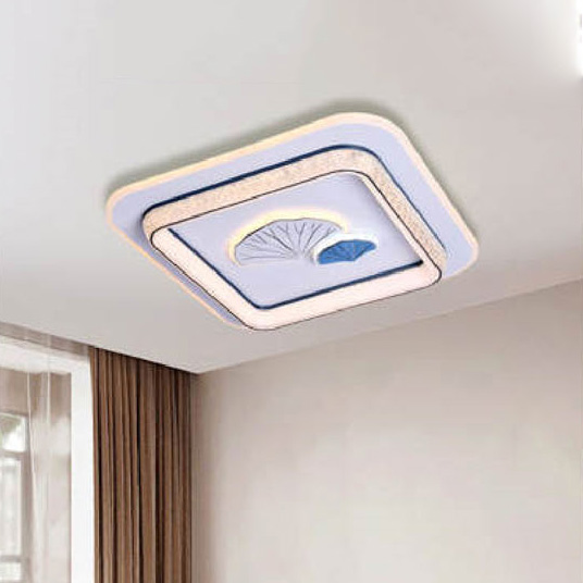 Đèn mâm Led Andora vuông Ø500*H75 - LED 60W*2 - 3 chế độ + Remote