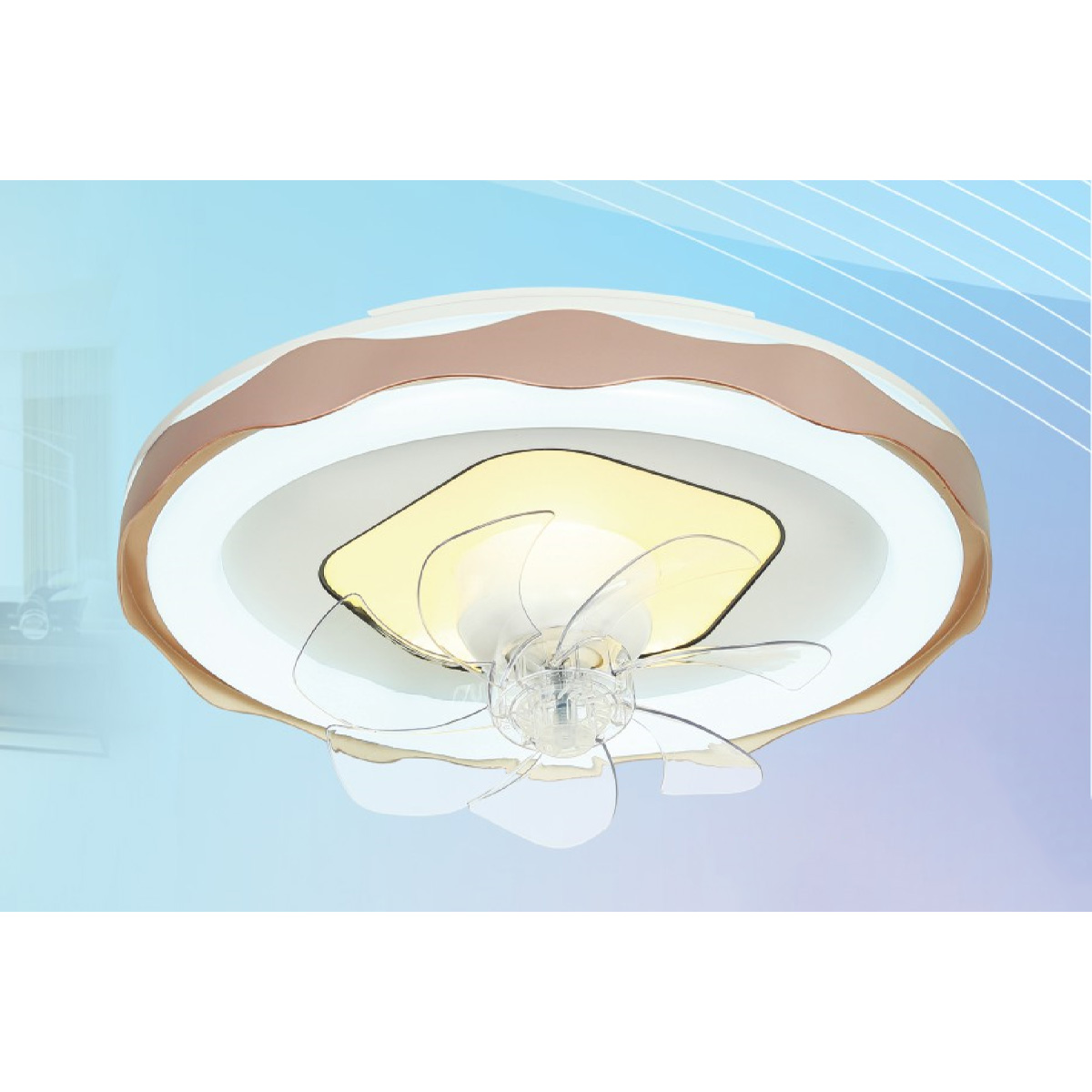 Quạt trần đảo trang trí Nam Long NetViet NC 8009