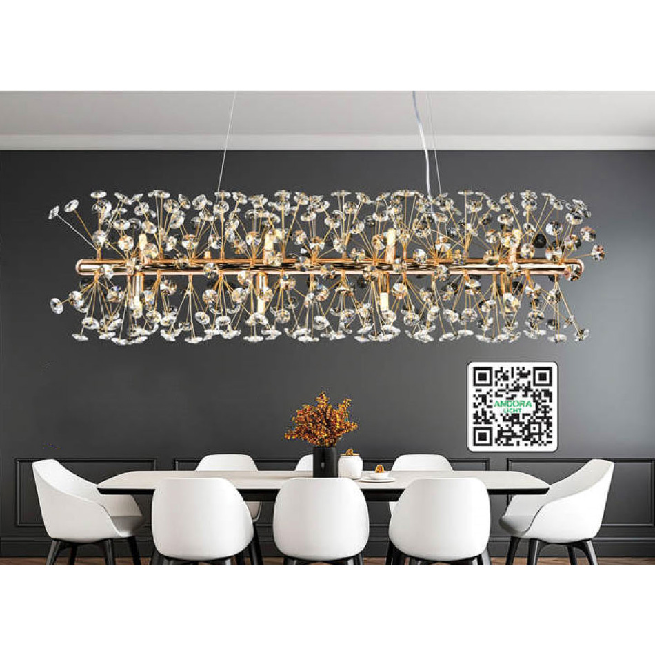 Đèn thả trang trí Andora L900*W300*H300+900 - LED G9*12