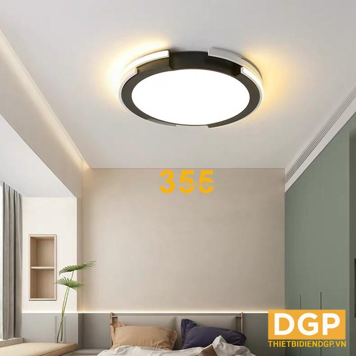 Đèn ốp trần mica OT75T Đen