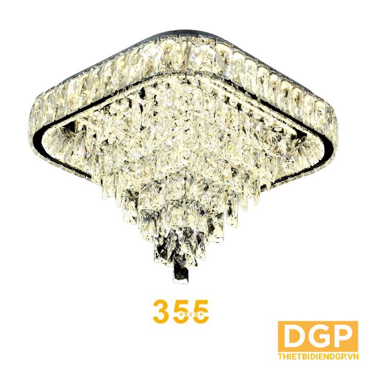 Đèn ốp trần pha lê OTPL6384VUÔNG
