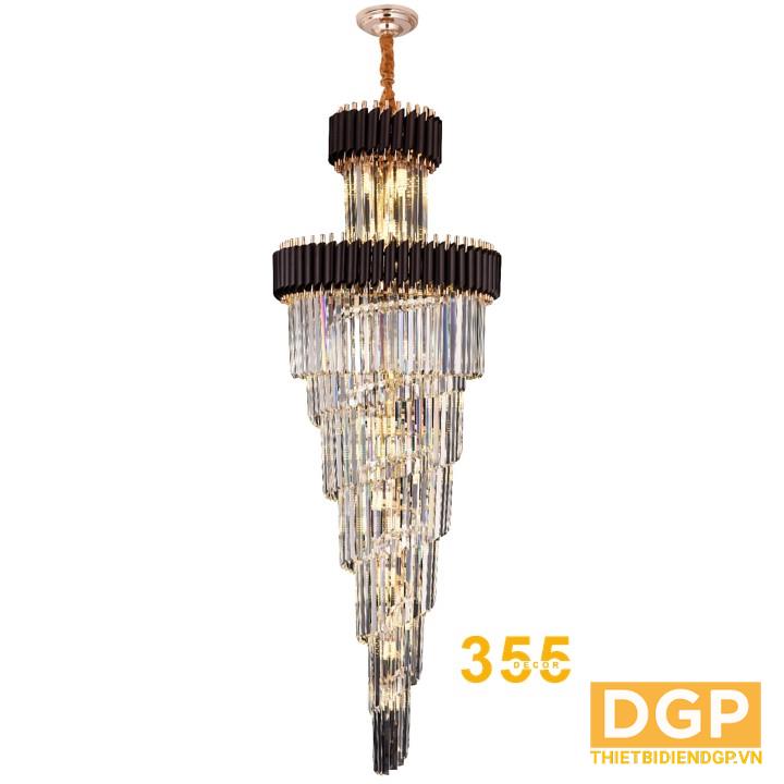 Đèn thả pha lê Ø600*H1800 - E14*28