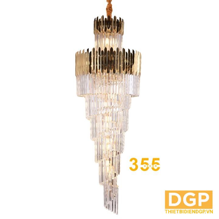 Đèn thả pha lê Ø600*H1800 - E14*26