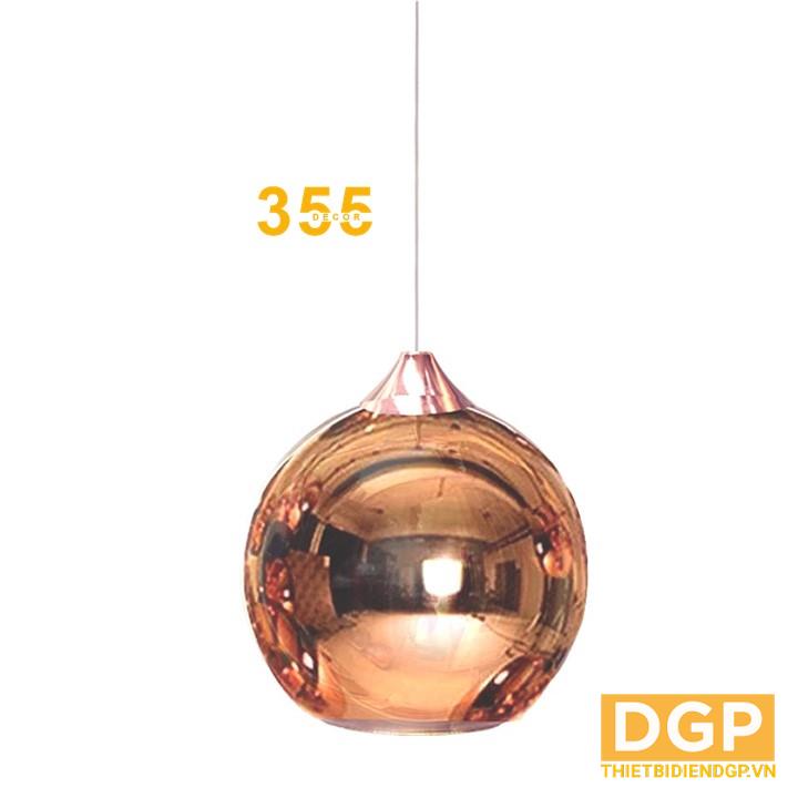 Đèn thả thủy tinh TT14 Hồng E27