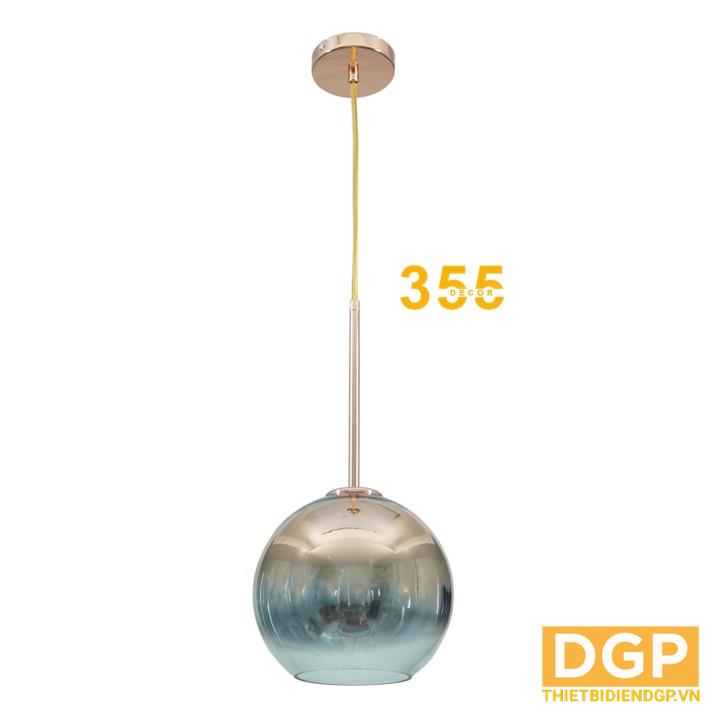 Đèn thả thủy tinh TT17T1 Hồng