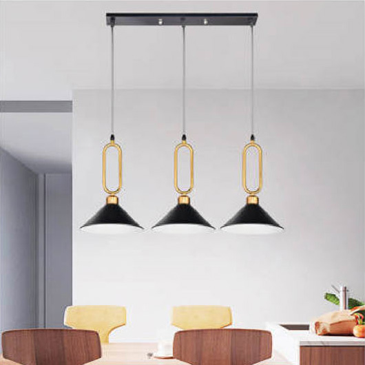 Đèn thả bàn ăn Andora đế dài L500*H1000 - E27*3