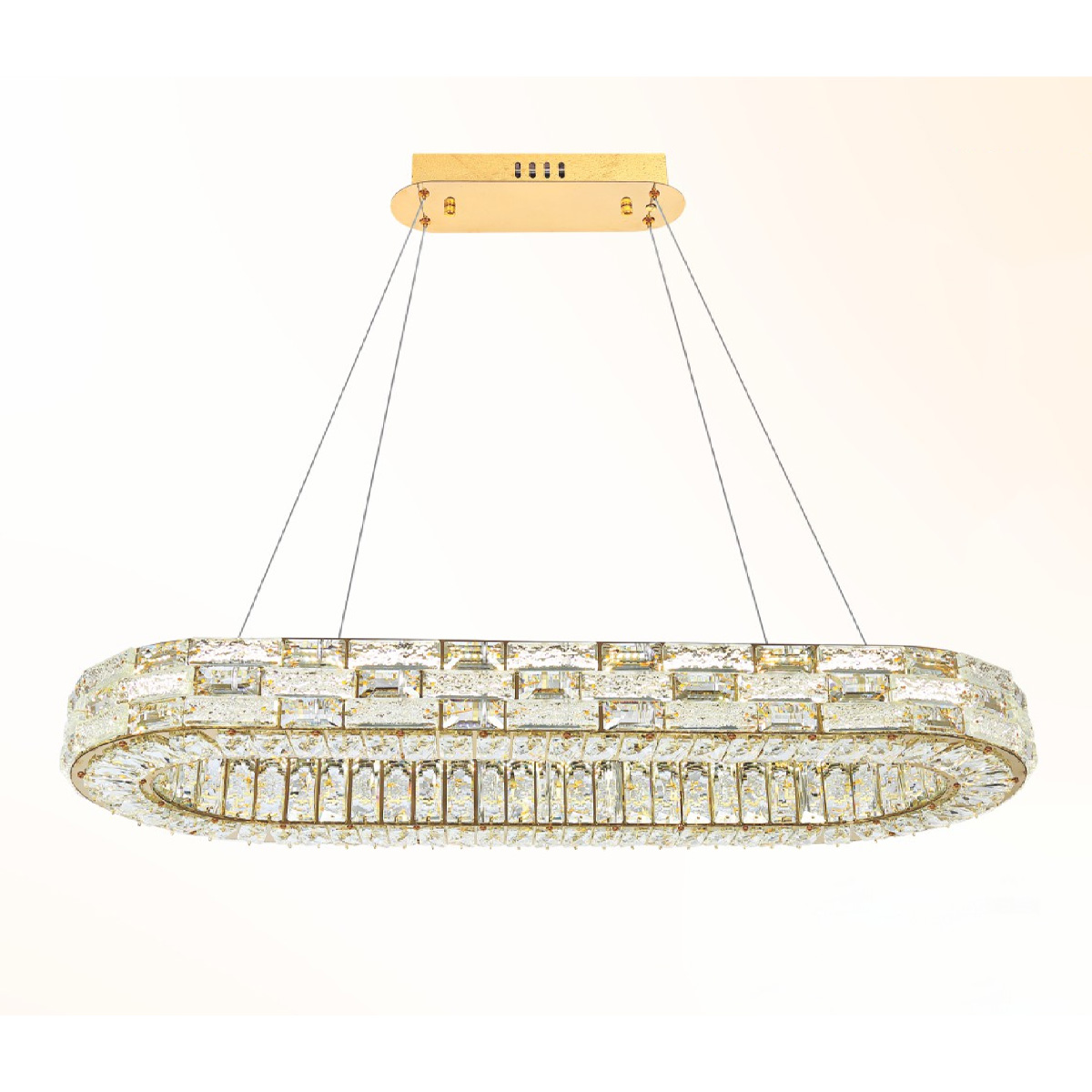 Đèn thả trần pha lê Ø900-350*H1200 - LED 120W 3 CĐ