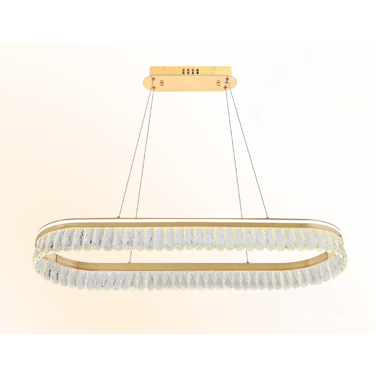 Đèn thả trần pha lê Ø900-350*H1200 - LED 120W 3 CĐ