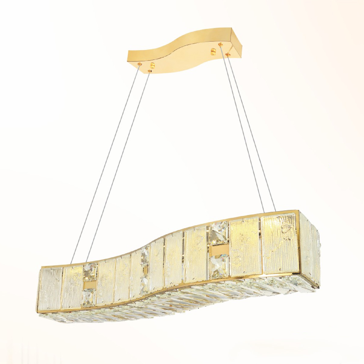 Đèn thả trần pha lê L800-140*H1200 - LED 120W 3 CĐ